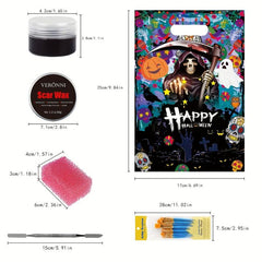 Professional Face And Body Paint Makeup Kit For Halloween