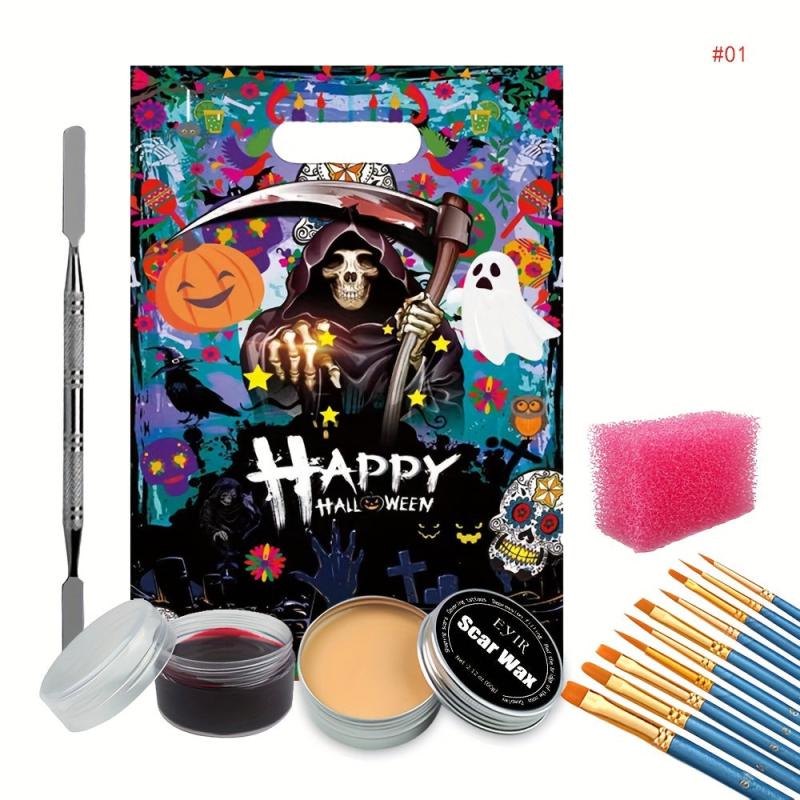 Professional Face And Body Paint Makeup Kit For Halloween
