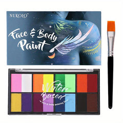 8 Color Water Soluble Body Paints for Halloween Makeup