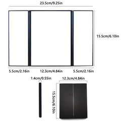 Portable Tri Fold Makeup Mirror for Travel School Home Use