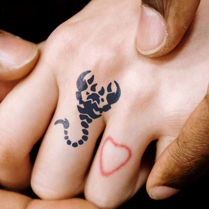 3 A4 Hollow Tattoo Stencils + 2 Bottles Tattoo Dye Paste