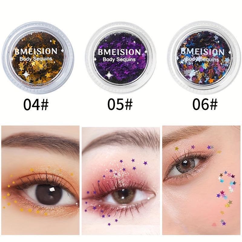 Art Star Nail Manicure Colorful Paper Face Film Nail Flash Craft Eye DIY