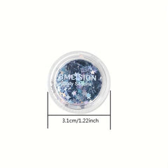 Art Star Nail Manicure Colorful Paper Face Film Nail Flash Craft Eye DIY