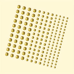 144 Pcs Golden Face Stickers Jewelry Rhinestone Face Decoration