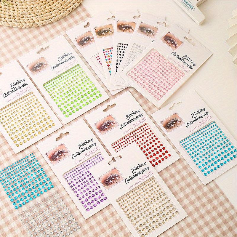 DIY Face Makeup Gem Sticker, Crystal Sticker for Halloween Fairy Style