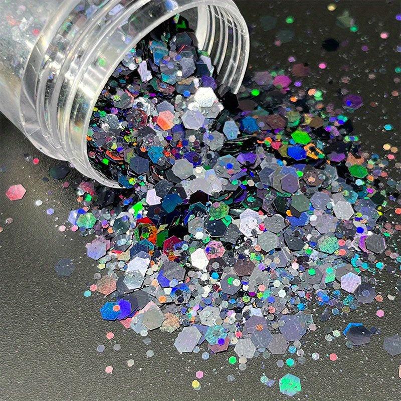 Holographic Chunky Glitter for Face Body Paint Glow Makeup