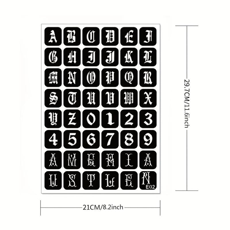 Tattoo Stencil & Dye Set - Totem Character Pattern - Semi-Permanent
