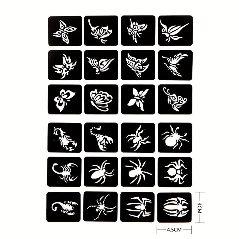 Animal Personality Tattoo Stencil & Dye Paste Set