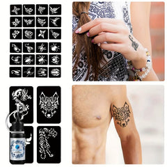 Animal Personality Tattoo Stencil & Dye Paste Set