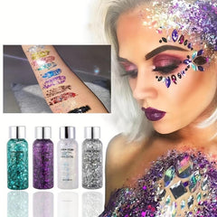 Mermaid Scale Body Gel Face Body Sequin Liquid Eyeshadow