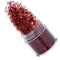 12 Colors Mixed Sequins Eye Face Lip Body Nail Stickers Golden Glitter Powder