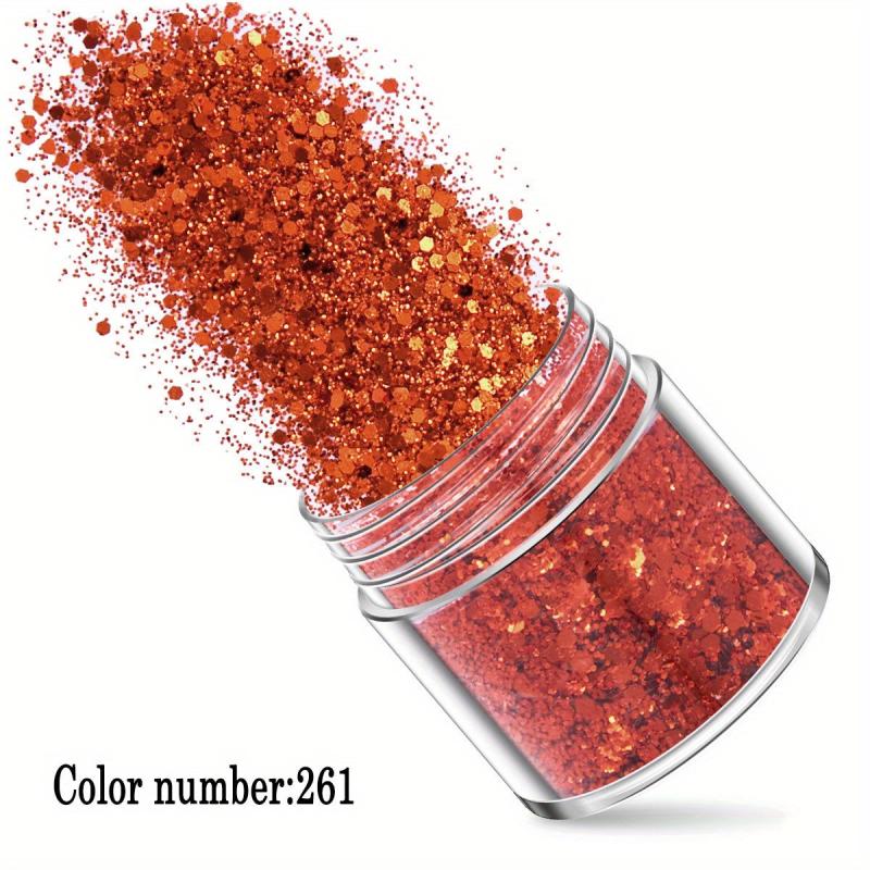 12 Colors Mixed Sequins Eye Face Lip Body Nail Stickers Golden Glitter Powder