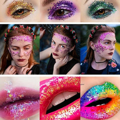 Chunky Glitter Sequin for Nails Makeup Decor