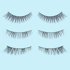 3 Pairs Anime Lashes Natural Crisscross Manga Lashes Mixed Style