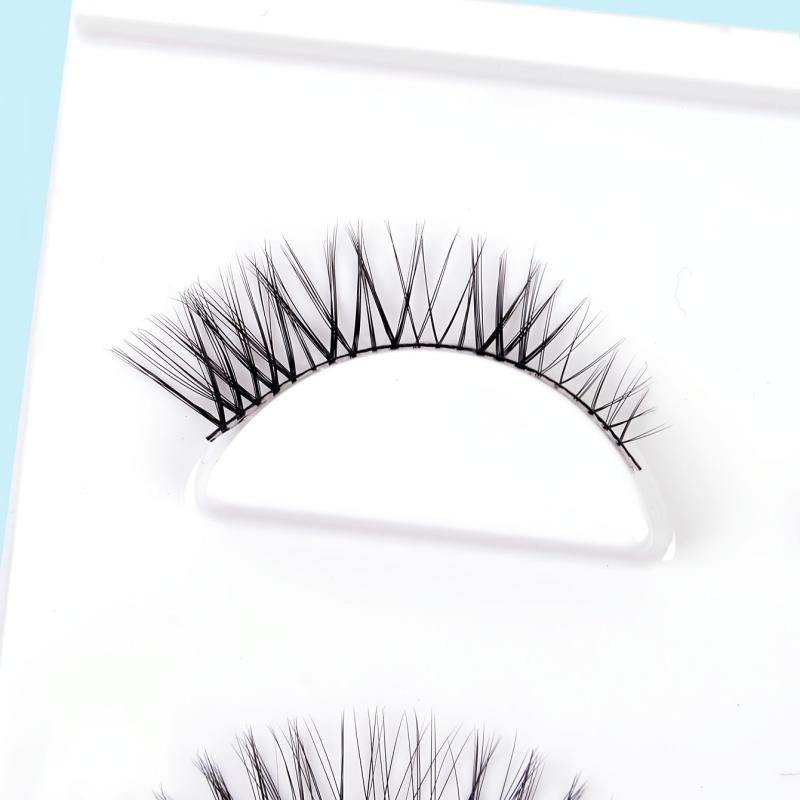3 Pairs Anime Lashes Natural Crisscross Manga Lashes Mixed Style