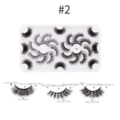18 Pairs 8D Faux Mink Hair False Eyelashes Natural Thick Curling Easy Wearing