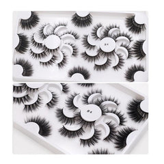 18 Pairs 8D Faux Mink Hair False Eyelashes Natural Thick Curling Easy Wearing