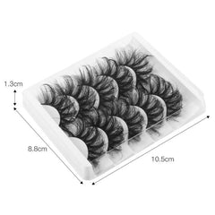 5 Pairs Fluffy Mink Lashes Thick Long Faux Mink Eyelashes