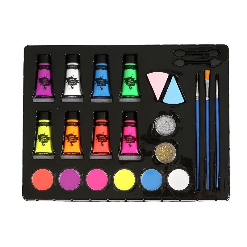 Body Paint Set Face Paint For Halloween Makeup Stage Circus Ball Games
