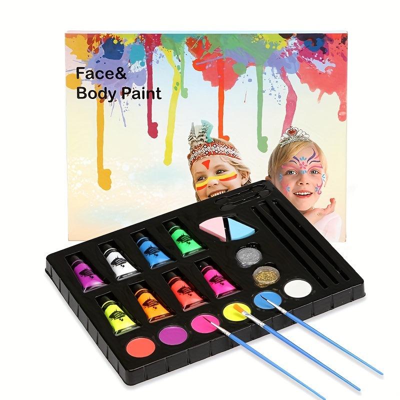 Body Paint Set Face Paint For Halloween Makeup Stage Circus Ball Games