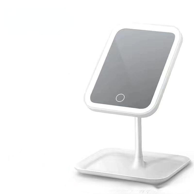 Three Touch Square Vanity Mirror Square LED Makeup Mirror