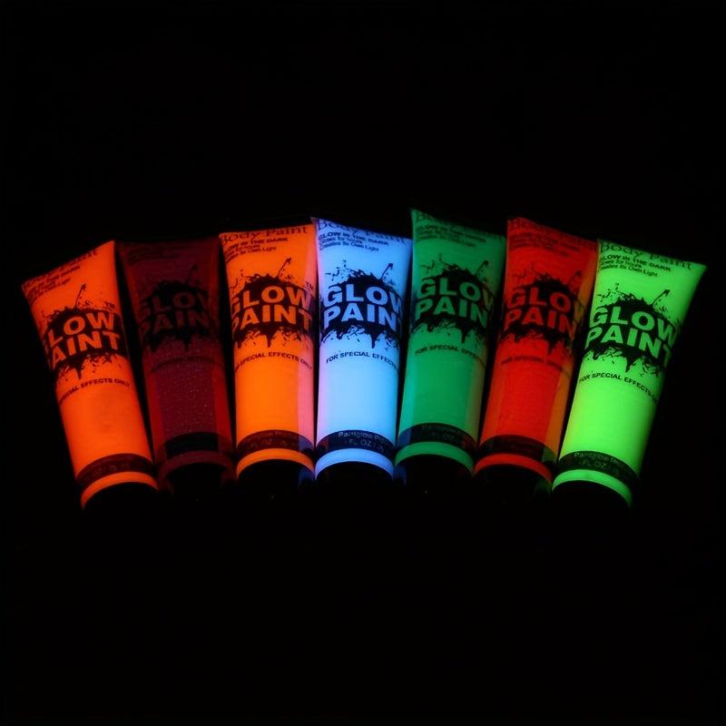 10ml UV Fluorescent Face Paint Paste Set