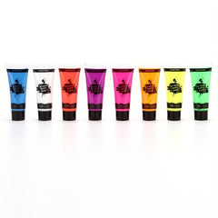 10ml UV Fluorescent Face Paint Paste Set