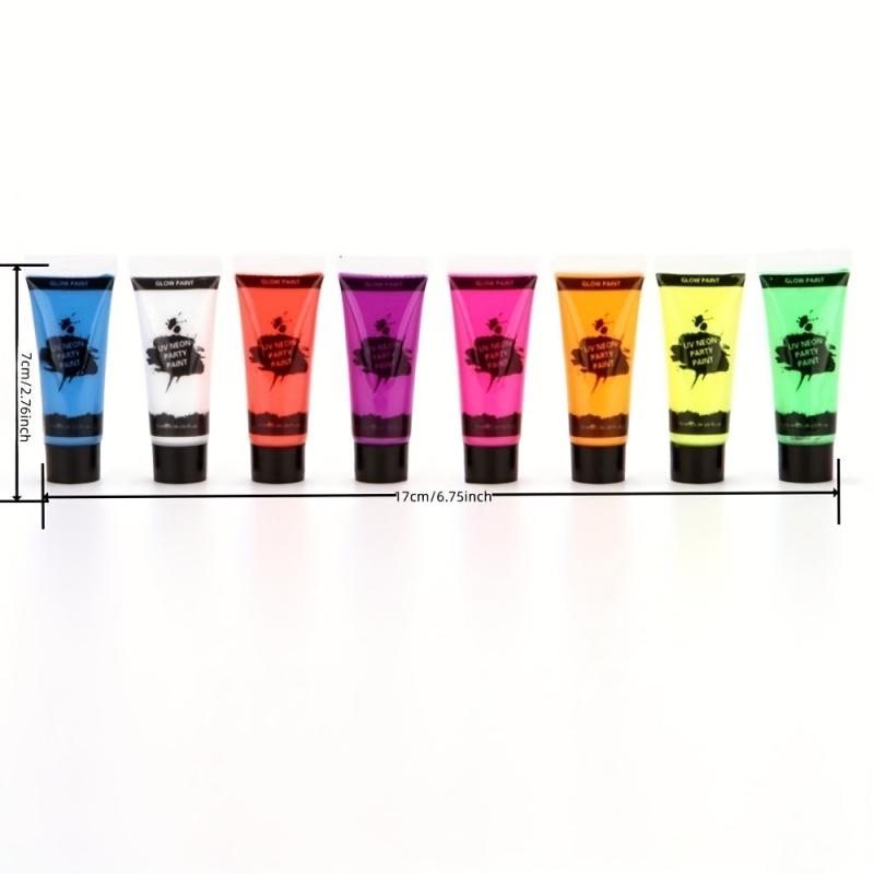 10ml UV Fluorescent Face Paint Paste Set