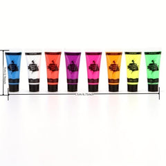 10ml UV Fluorescent Face Paint Paste Set