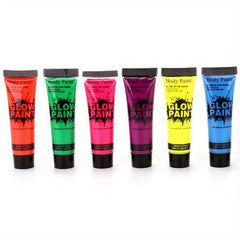 10ml UV Fluorescent Face Paint Paste Set