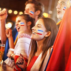 American Flag Patriotic Face Paint with 3 Colors