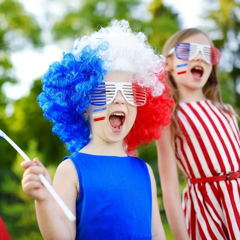 American Flag Patriotic Face Paint with 3 Colors