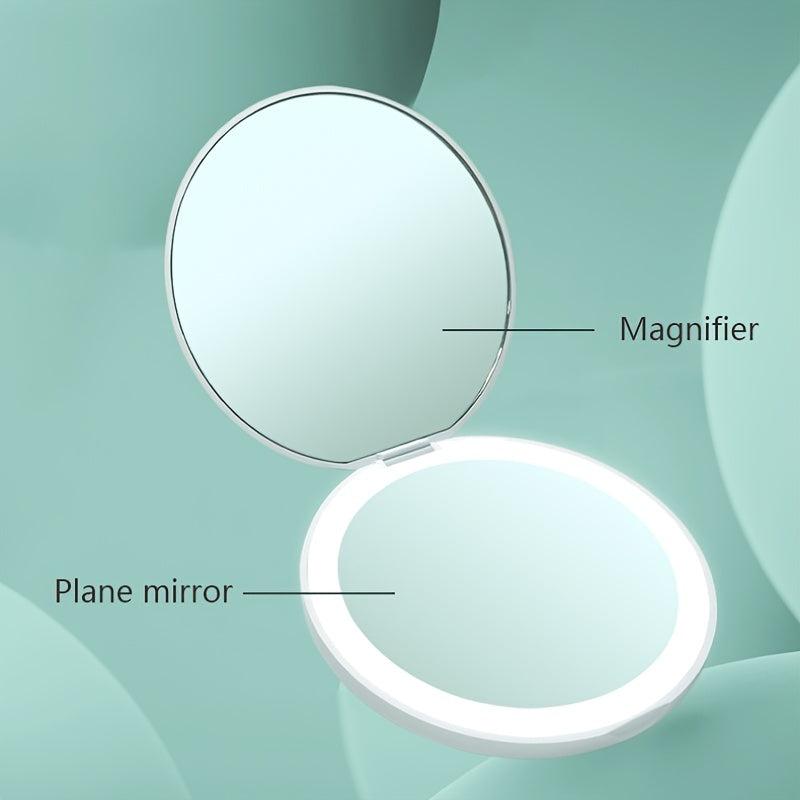 Portable LED Makeup Mirror with Light