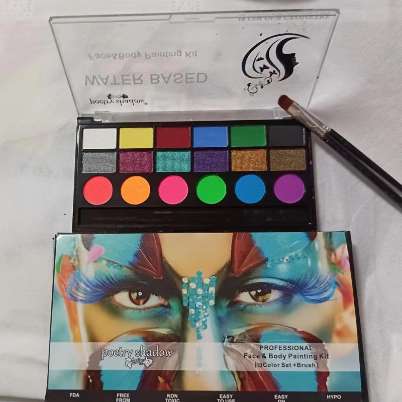 18 Colors Body Paint Pigment Face Makeup Set Water Based Makeup