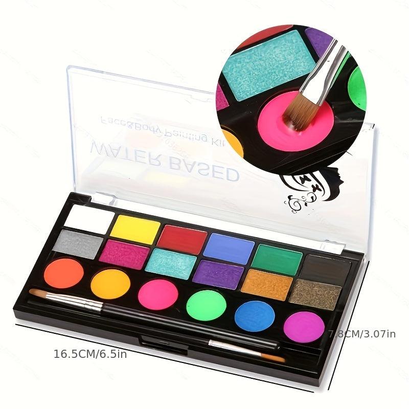 18 Colors Body Paint Pigment Face Makeup Set Water Based Makeup