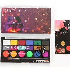 18 Colors Body Paint Pigment Face Makeup Set Water Based Makeup
