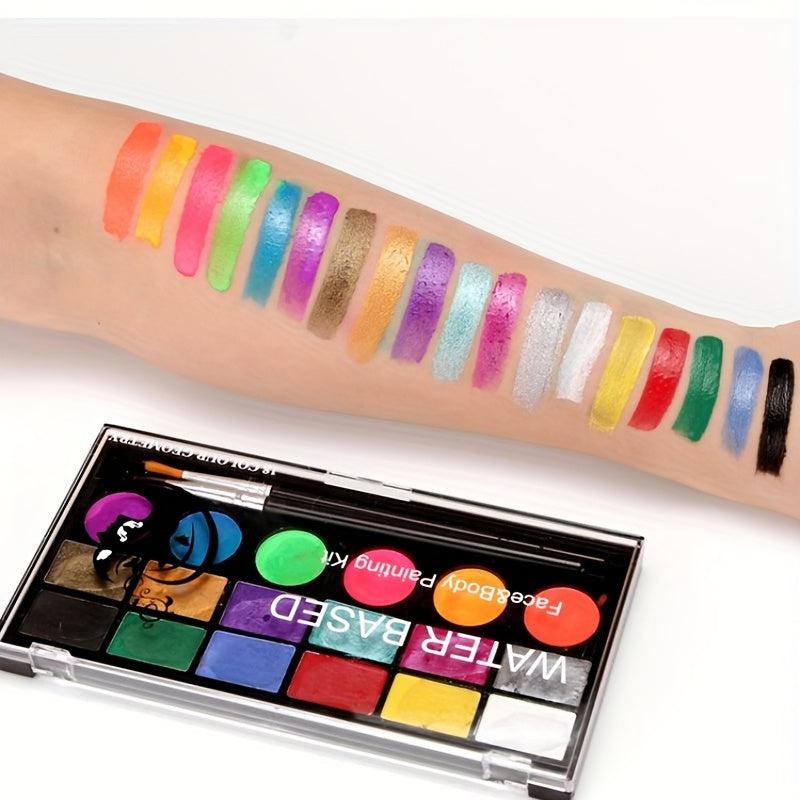18 Colors Body Paint Pigment Face Makeup Set Water Based Makeup