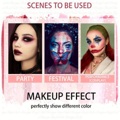26 Colors Pro Face Paint Palette - Non Toxic, Long Lasting, Hypoalljsonergenic