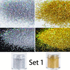 Pink Glitter Loose Nail Art Decoration Bulk Glitter Sequins Cosmetic