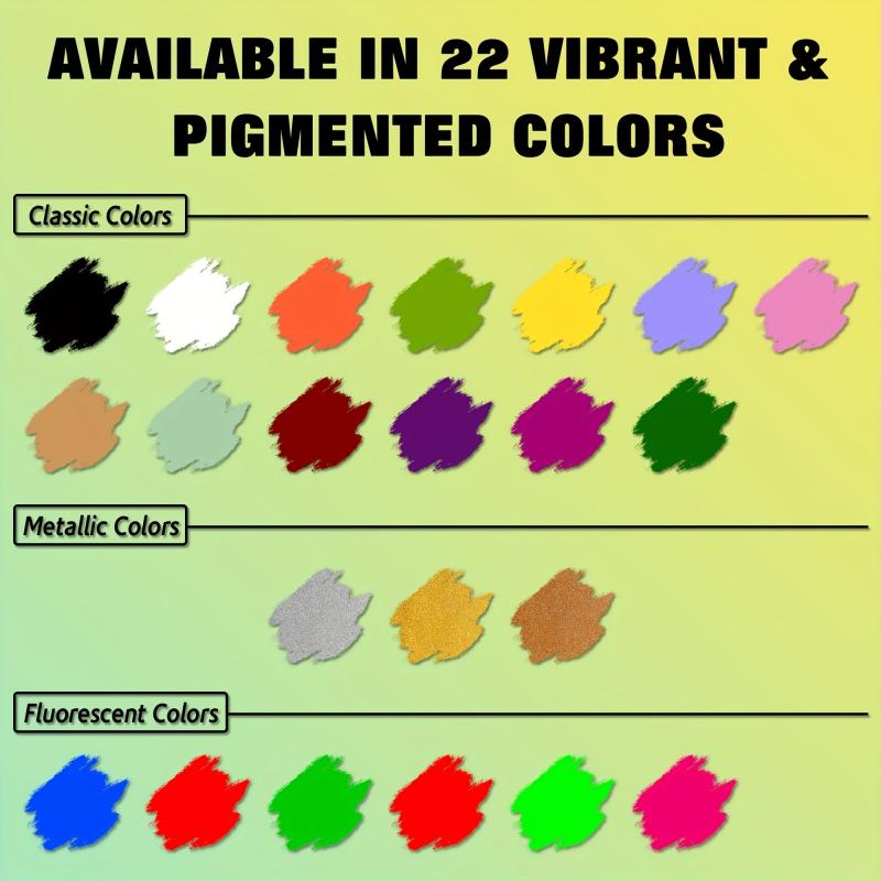 CC 22 Colors Face Body Paint Kit Halloween Neon SFX Cosplay Makeup Large Clown