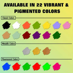 CC 22 Colors Face Body Paint Kit Halloween Neon SFX Cosplay Makeup Large Clown