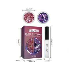 Sequins Face Paint Halloween Makeup Glitter Nail Art