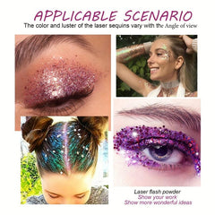 Sequins Face Paint Halloween Makeup Glitter Nail Art