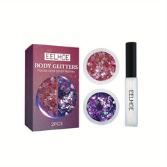 Sequins Face Paint Halloween Makeup Glitter Nail Art