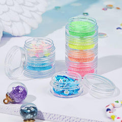 7 Bottle Set Chunky & Fine Glitter Mix Iridescent Makeup Glitter