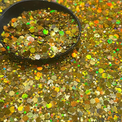 Mixed Chunky Glitter For Face And Body - Long Lasting