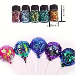 Chunky Mixed Glitter Powder for Nail Art Makeup Body Paint
