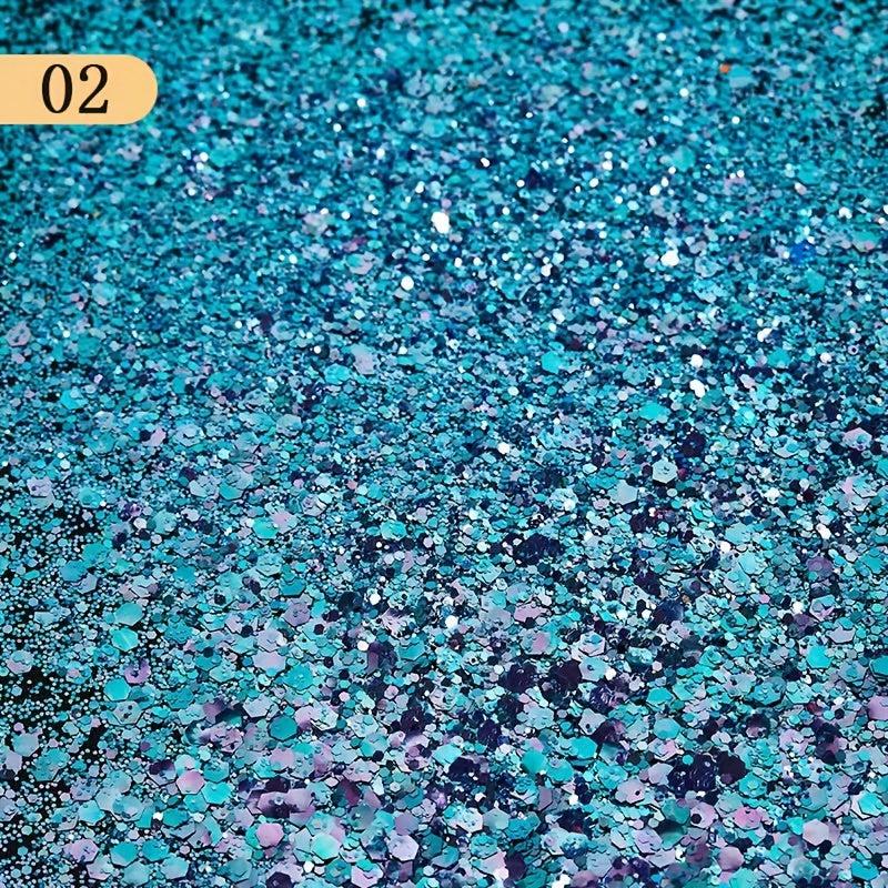 Chunky Mixed Glitter Powder for Nail Art Makeup Body Paint