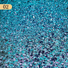 Chunky Mixed Glitter Powder for Nail Art Makeup Body Paint