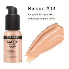 Matte Liquid Foundation Control Foundation Cream Natural Concealer Base Makeup